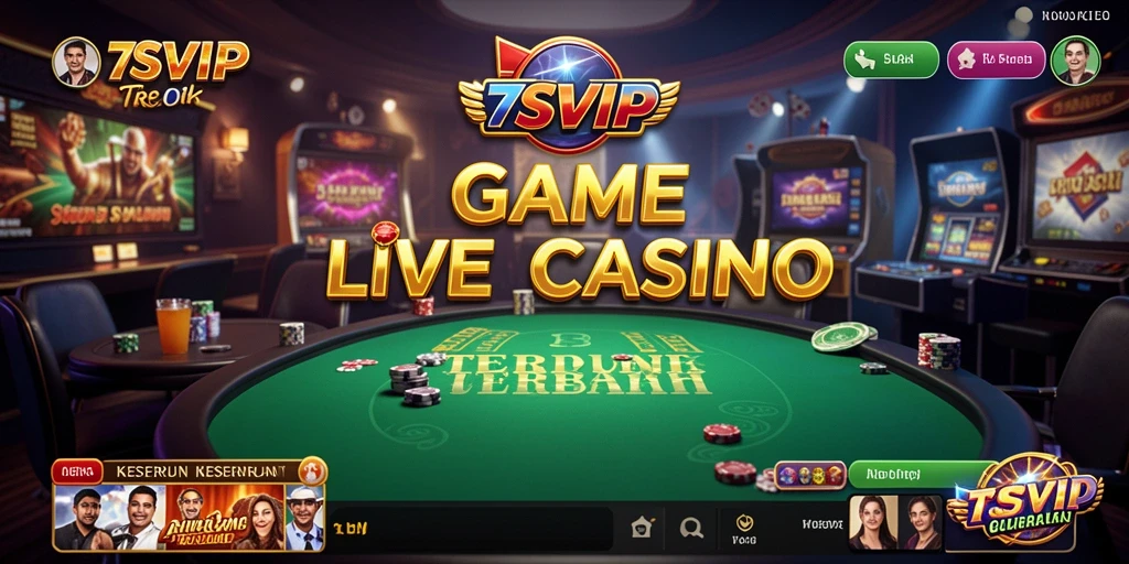 Tampilan gameplay Live Casino yang menarik di 7SVIP.