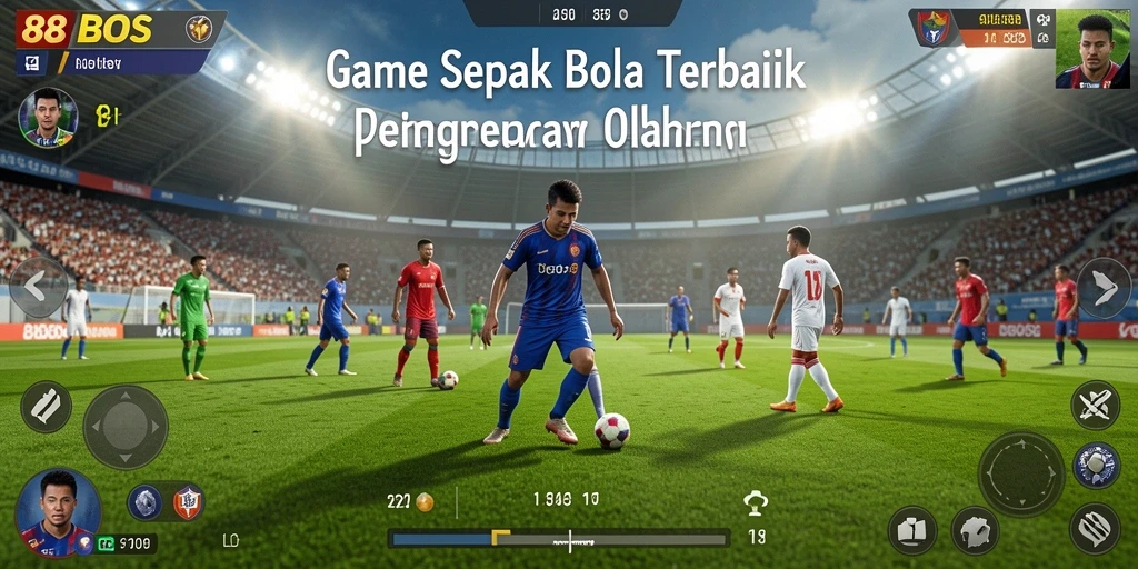 Tampilan gameplay menarik dari 88BOS yang menampilkan aksi sepak bola.