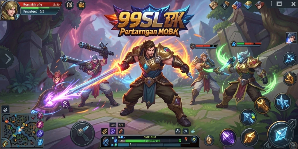 Tampilan gameplay menarik di arena pertempuran 99SL.
