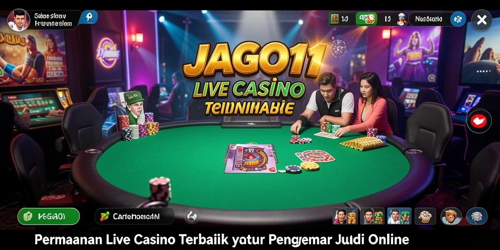 Tangkapan layar JAGO11 menampilkan gameplay Live Casino yang mendebarkan.