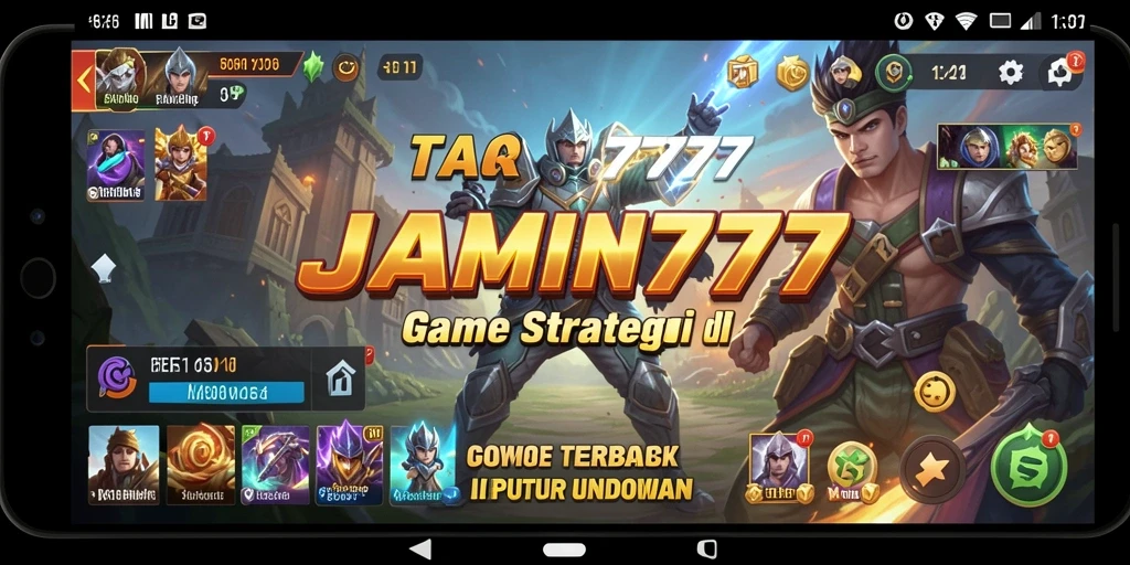 Tangkapan layar menunjukkan aksi strategis dalam gameplay SLG.