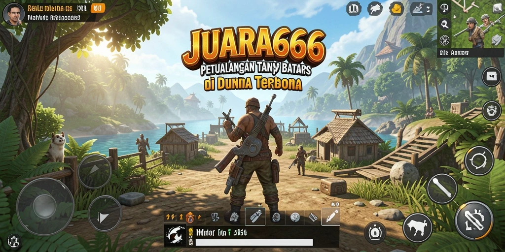 Tangkapan layar dari gameplay JUARA666 yang menunjukkan eksplorasi dunia terbuka.