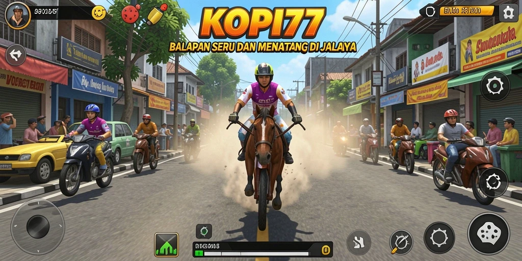 Gameplay KOPI77 yang mendebarkan dan penuh aksi balap.