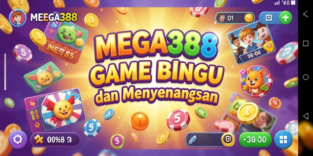 Tampilan gameplay seru di MEGA388 dengan suasana Bingo yang menarik.