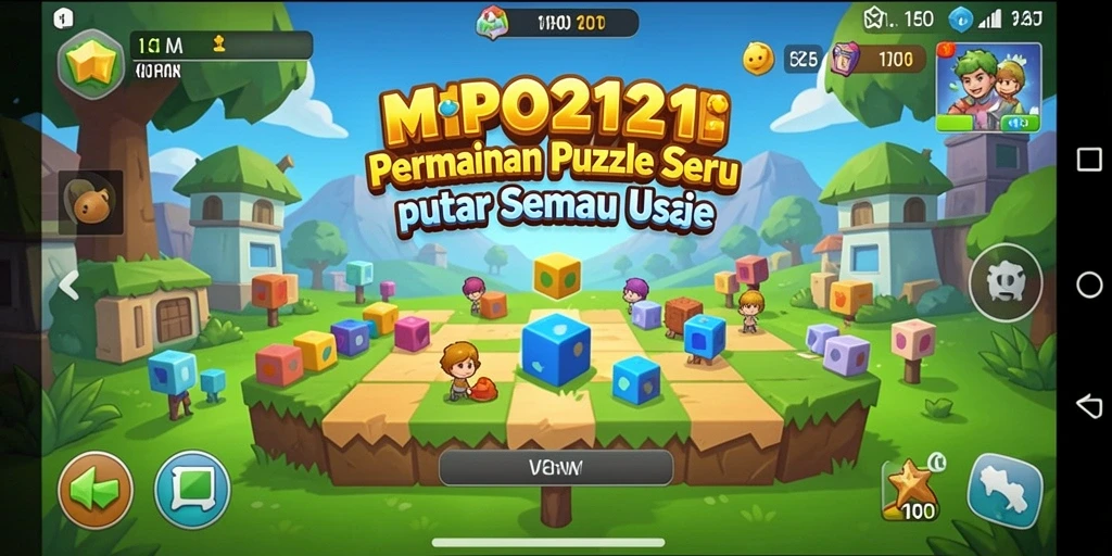 Tampilan gameplay seru dari MPO2121 dengan berbagai level puzzle yang menantang.