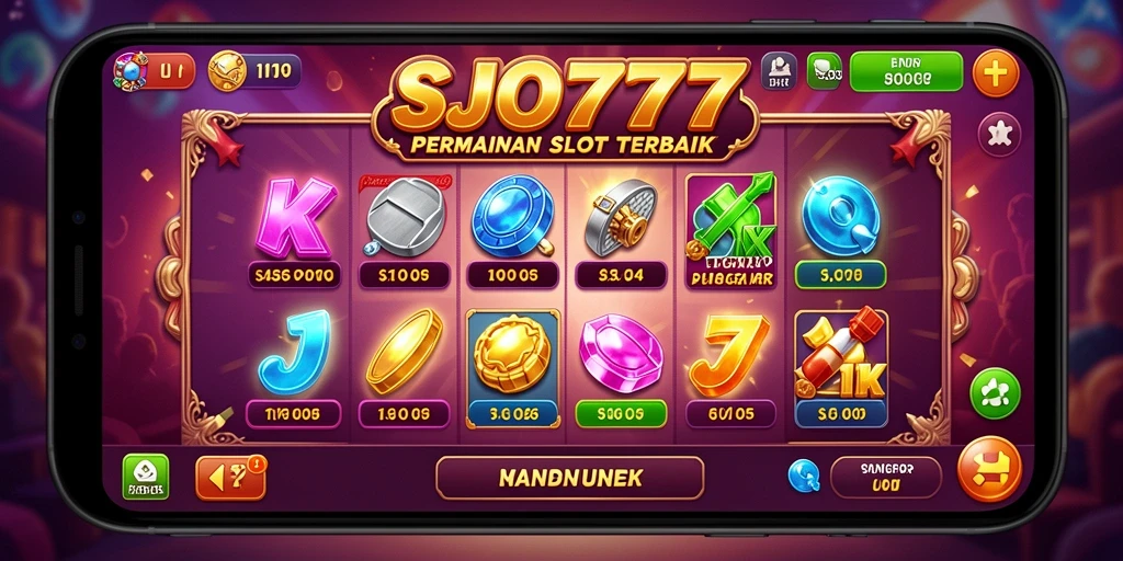 Tampilan gameplay yang menarik dari SJO777 dengan berbagai tema slot.