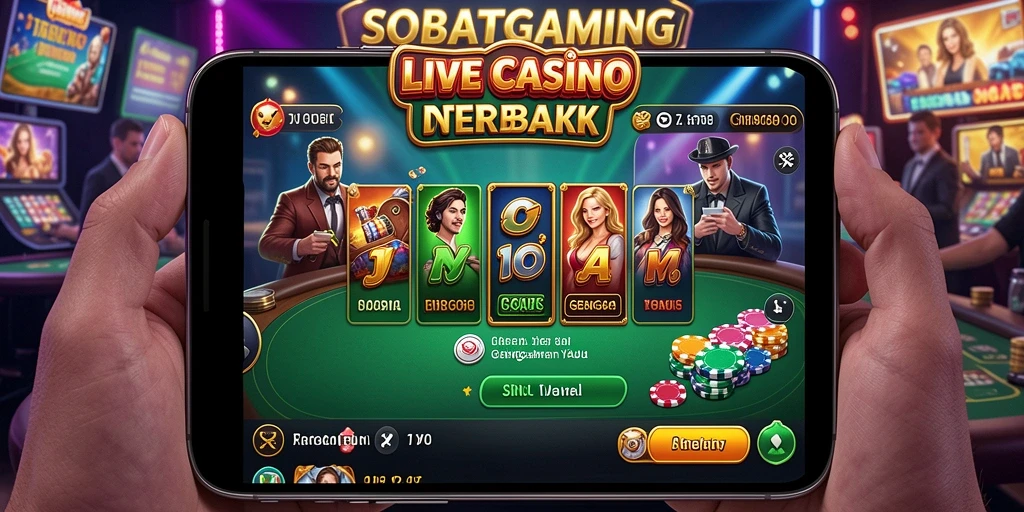 Tampilan visual yang menarik dari gameplay Live Casino SOBATGAMING.