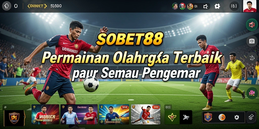 Tangkapan layar permainan SOBET88 dengan aksi olahraga seru.