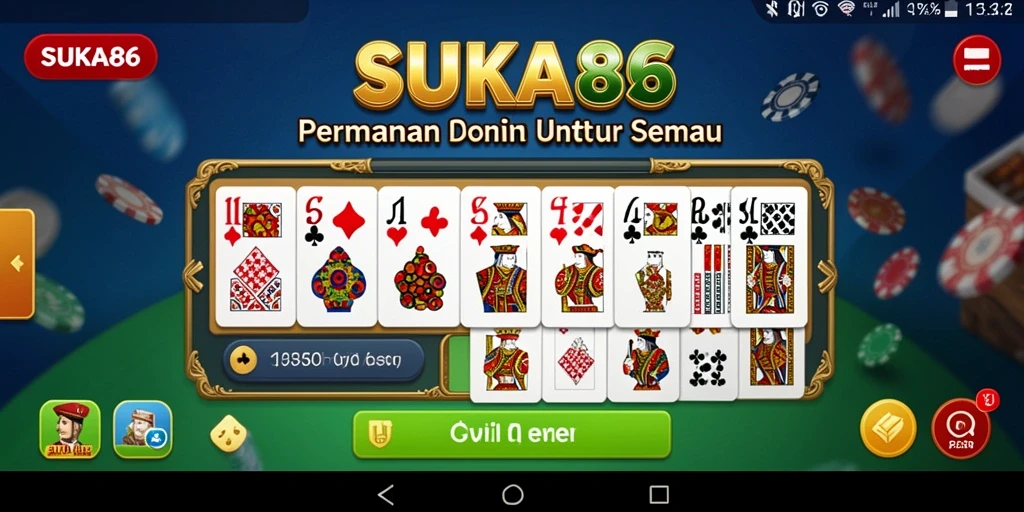 Tampilan gameplay seru dari SUKA86 dengan banyak pilihan domino.